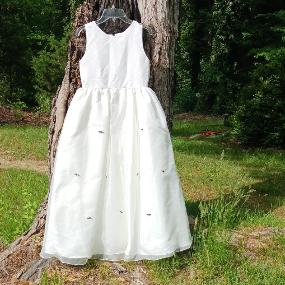 Elegant White Kids Dress